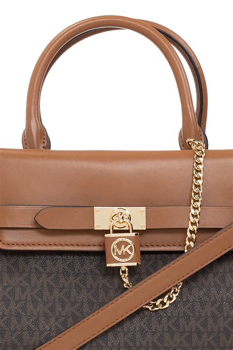 michael kors hamilton satchel grey|Michael Kors Hamilton legacy bag.